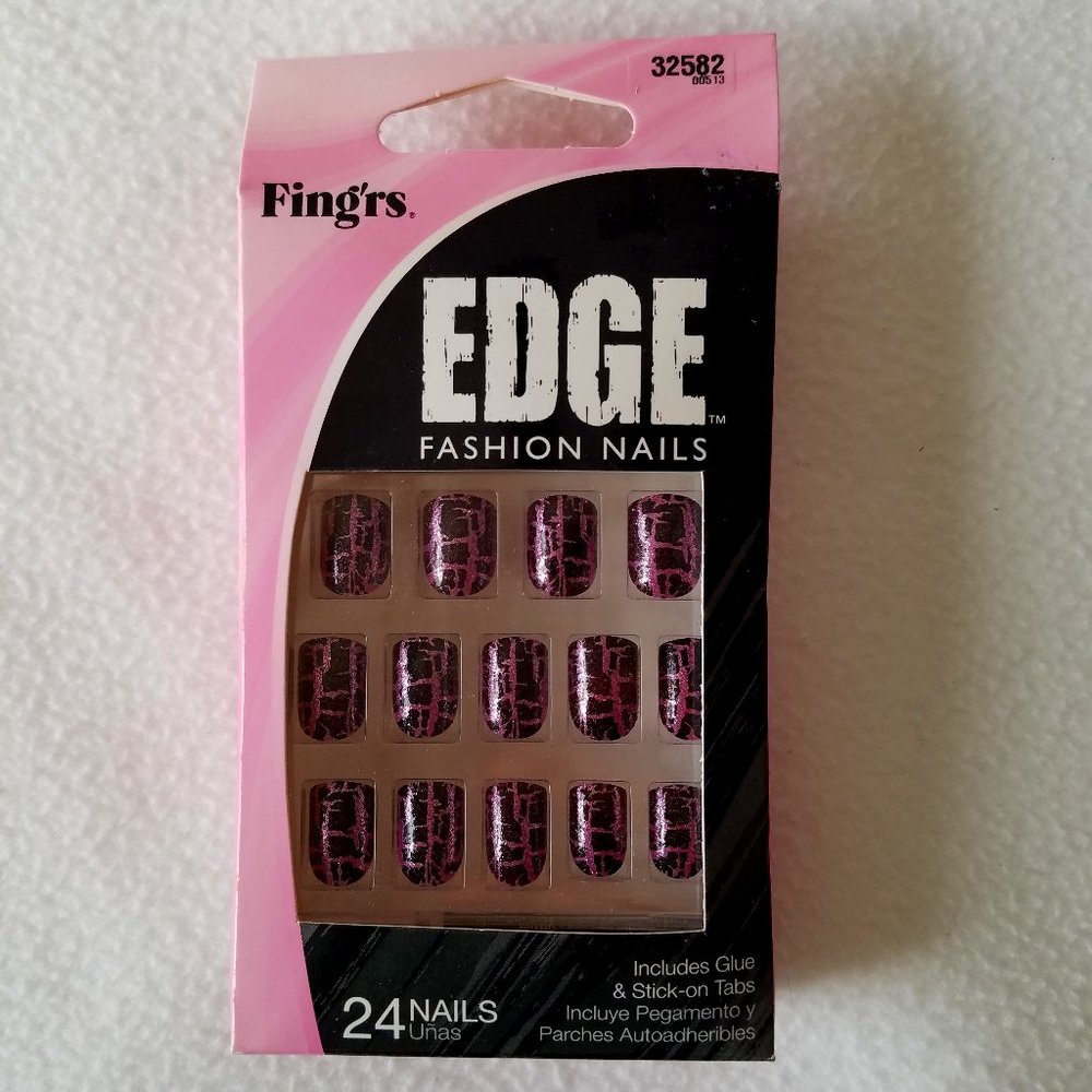 🌷4/$20 Fing'rs Edge Fashion 24 Nails # 32582
